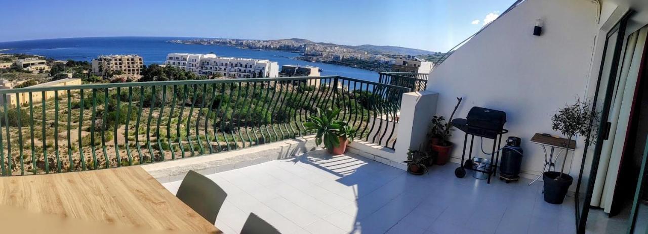 Gaia Penthouse Sea And Country Views Home San Pawl il-Baħar Eksteriør billede