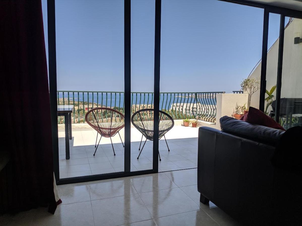 Gaia Penthouse Sea And Country Views Home San Pawl il-Baħar Eksteriør billede